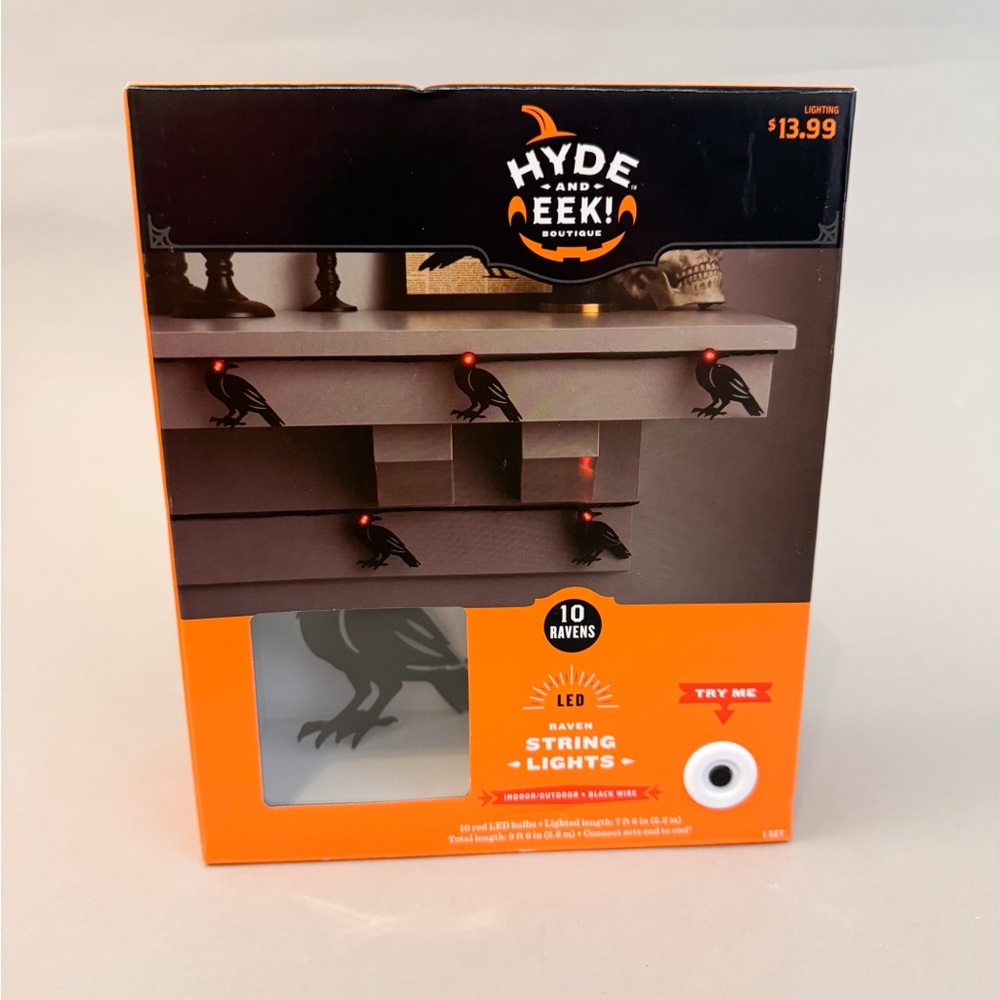 Target Hyde & Eek Brand New Never Used LED Raven String Lights